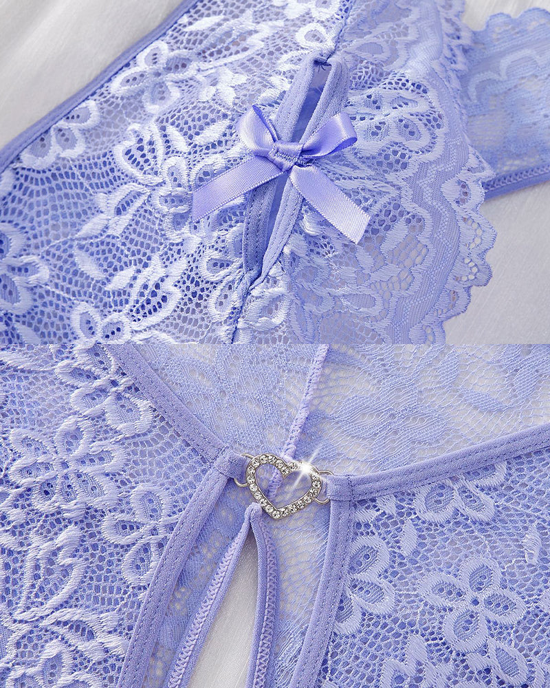 Zuzanna™ | Teddy Halter Ślubny z Otwartym Detalem